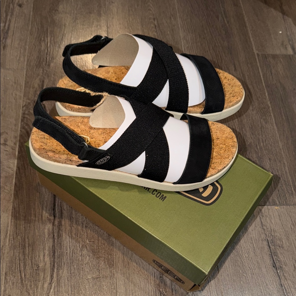 Keen Black and White Women's Sandals